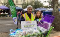 Mardi Gras can recycling